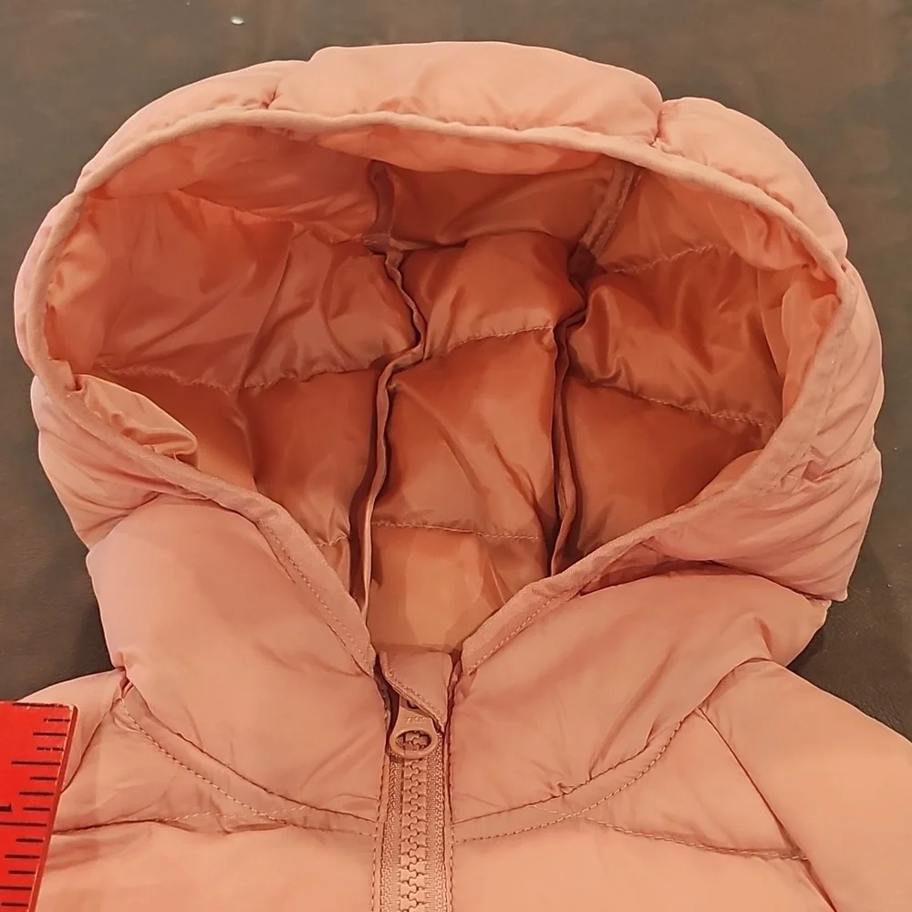 V Toddler Girls Puffer Jacket - Peach 3T NWT